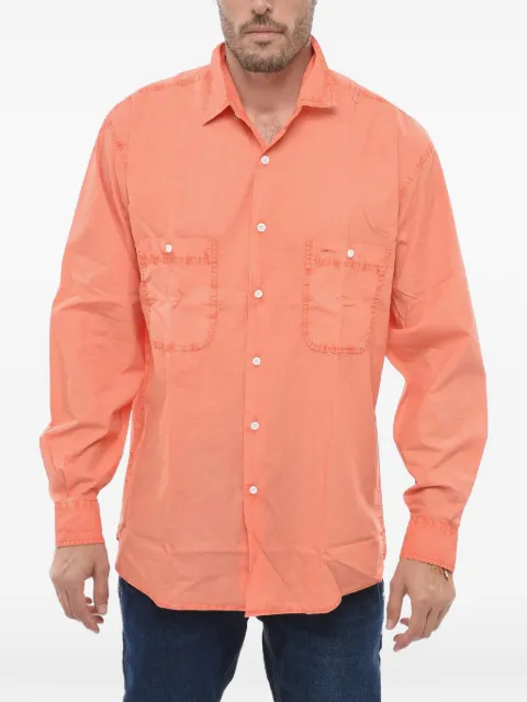 ASPESI patch-pocket long-sleeve shirt Orange 4311E030TL85294
