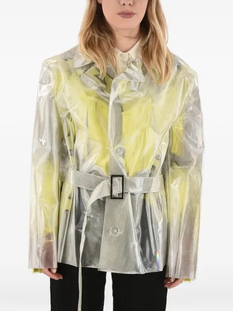 Maison Margiela waterproof belted jacket Yellow S29AM0237S11669