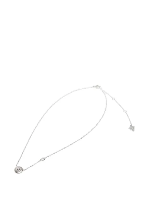 GUESS USA crystal-embellished pendant necklace Silver JUBN06287JWRH