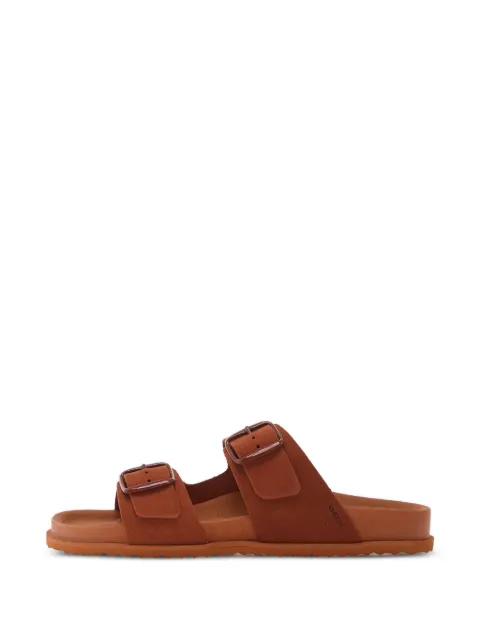 Geox buckle-strap slides Orange D558RA00022C6014