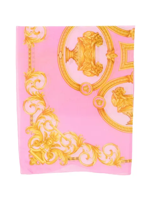 Versace Pre-Owned 1990s Barocco-print scarf Pink VE280BAG