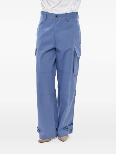 Marni ankle-drawstring cargo pants Blue PUMU0169A1UTC31100B26