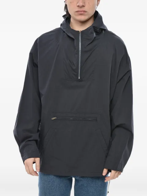 Givenchy half-zip long-sleeve cotton hooded jacket Blue BM017W1YFX420