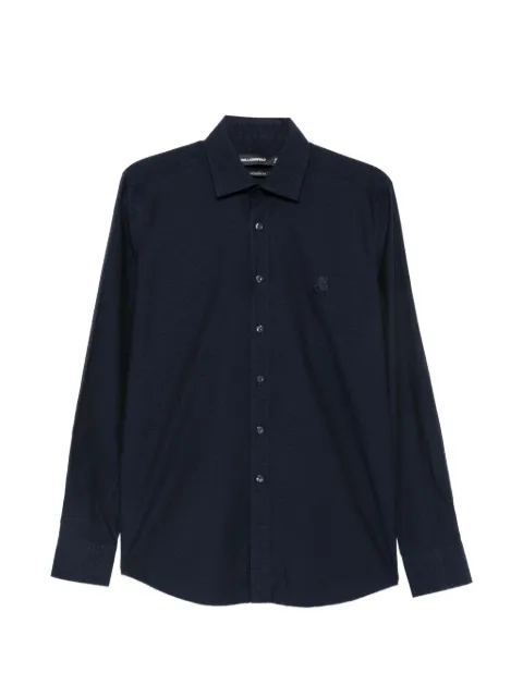 Karl Lagerfeld floral-embroidered shirt Blue 60508460563775