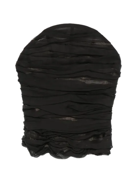 Balenciaga ruched halterneck top Black 872530TUN28