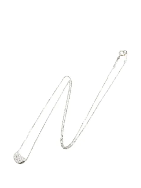 Tiffany & Co. Pre-Owned 2010s Bean diamond necklace Silver 1062372