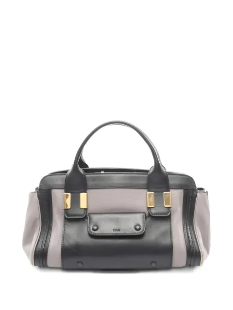 Chloé Pre-Owned 2000s Alice leather tote bag Grey 1062274