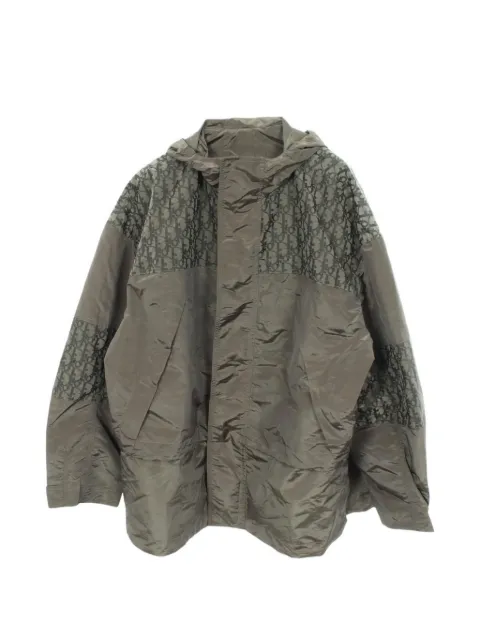 Christian Dior Pre-Owned 2010s Oblique hooded jacket Brown 1057677