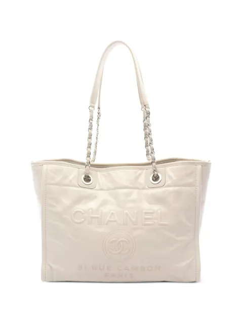 CHANEL Pre-Owned 2016-2017 Deauville tote bag Neutrals 106307022320760