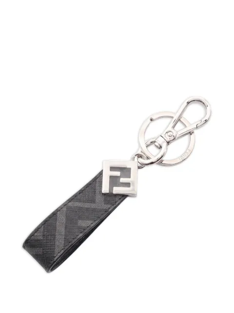 Fendi Pre-Owned 2020s Zucca FF key ring Black 1063262
