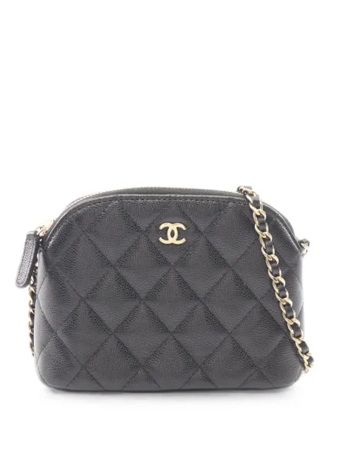 CHANEL Pre-Owned 2021s Timeless Classic caviar leather cross body bag Black 1060793TE53K497