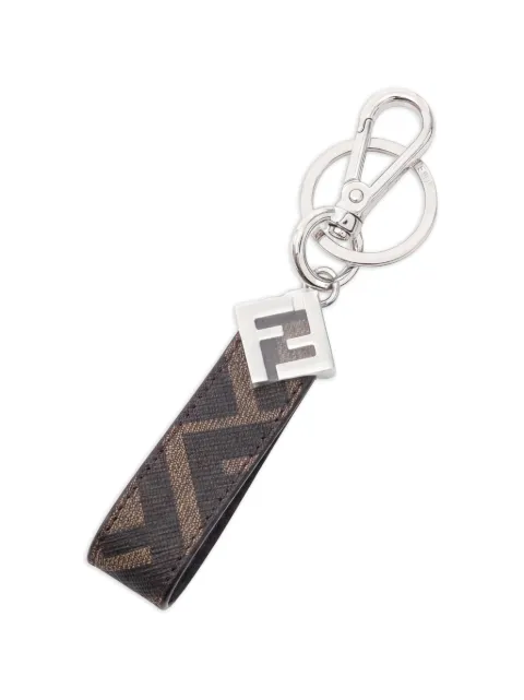 Fendi Pre-Owned 2020s Zucca FF key ring Brown 1063264