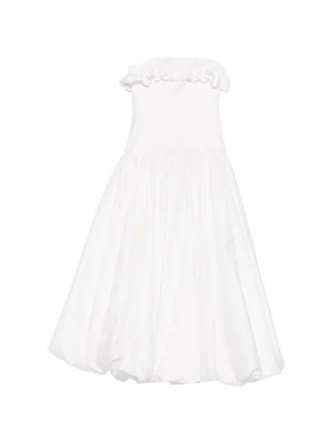Aje Ivy bubble hem gown White 25SS5504
