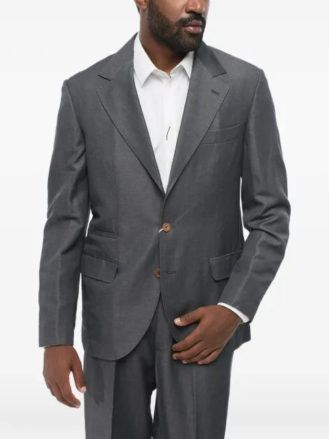Brunello Cucinelli single-breasted suit Grey MB4047BTHTB404C192