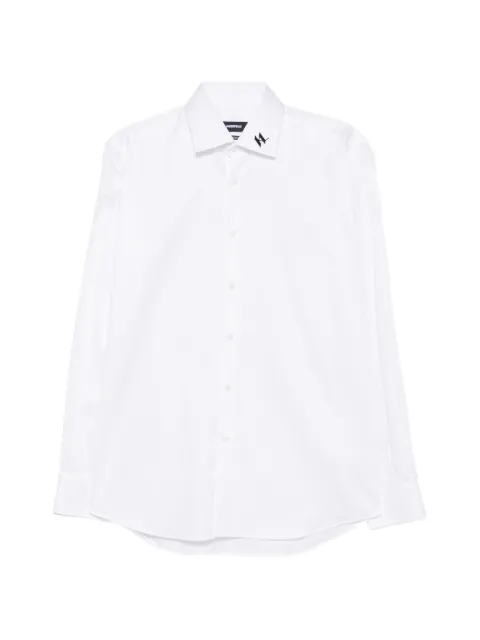 Karl Lagerfeld logo-embroidered long-sleeve shirt White 60504160563602