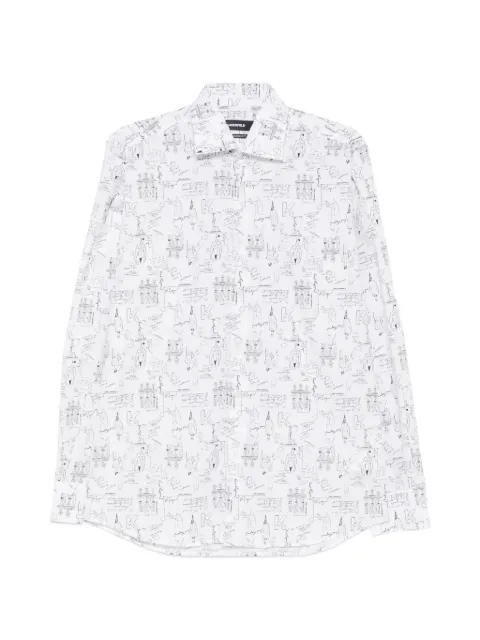 Karl Lagerfeld graphic-print long-sleeve shirt White 60500060563613
