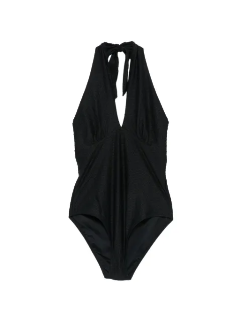 Heidi Klein textured halterneck swimsuit Black 26RSMT21