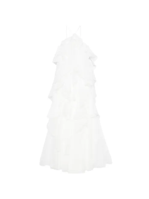 Aje Pandorea layered maxi dress White 25RE5004