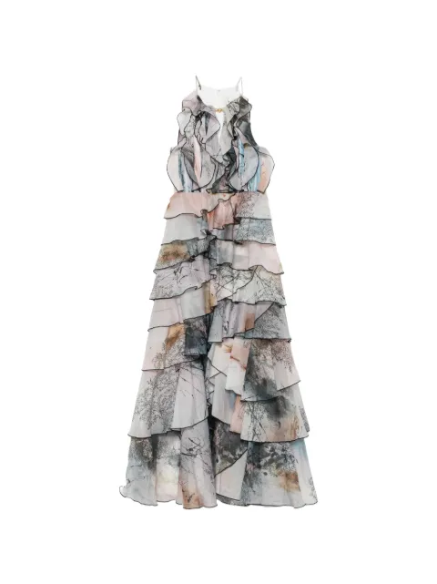Aje Cleo gown Grey 26RE5060