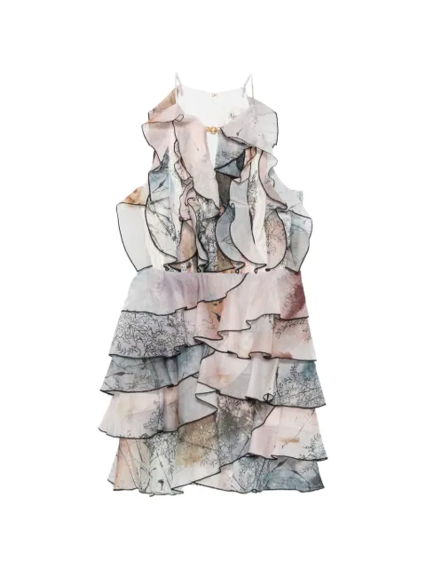 Aje Cleo ruffled mini dress Neutrals 26RE5283