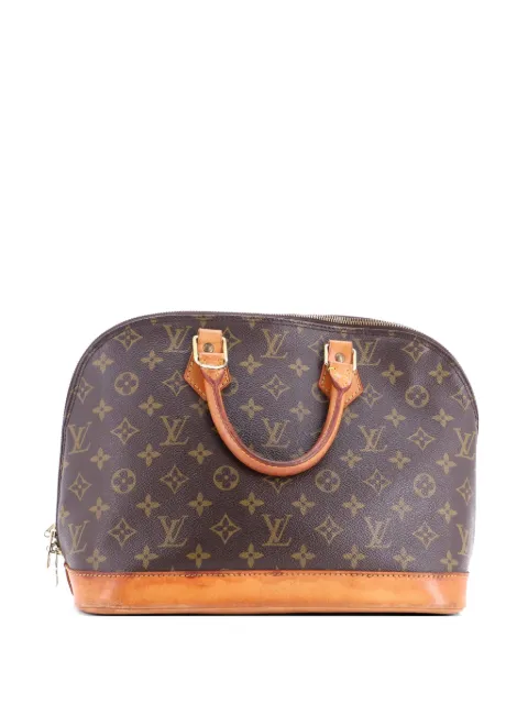 Louis Vuitton Pre-Owned Vintage Alma Handbag Monogram Canvas PM satchel Brown E482UC2TPBJKFVJ1