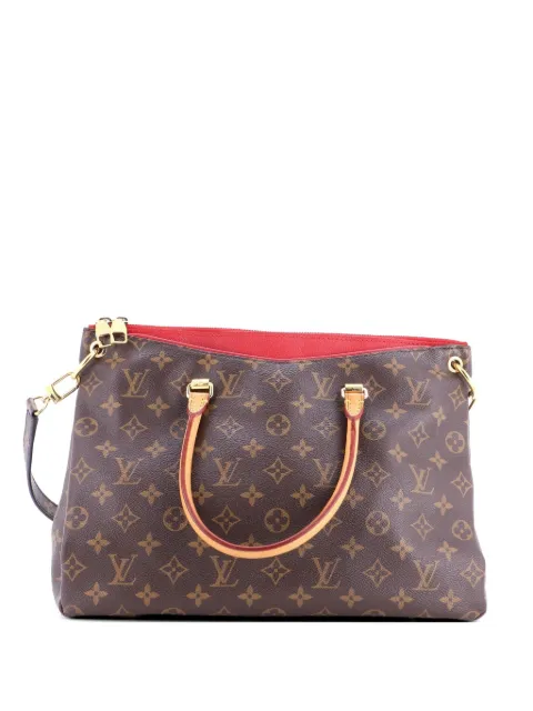 Louis Vuitton Pre-Owned Pallas Tote Monogram Canvas with Leather shoulder bag Brown 9SRZDEI5XW6TW76W