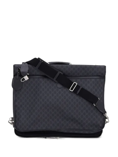 Gucci Pre-Owned Retro Interlocking G Garment Bag GG Coated Canvas travel bag Black 8GFJUL3GP2GZOYNF