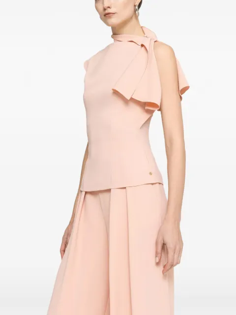 NISSA ruffled high-neck top Pink TOP16497