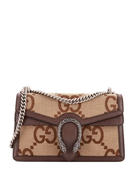 Gucci Pre-Owned Dionysus Bag Jumbo GG Canvas Small shoulder bag Brown 03HCJUZE9VD97LGW
