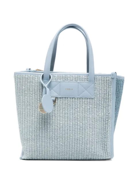 Furla leather-trim tote bag Blue WB02038BX44934938S