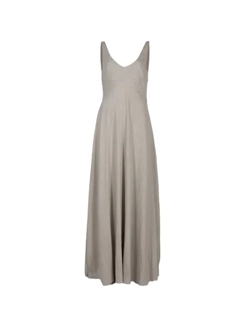STAUD Madison V-neck maxi dress Neutrals R26S2145LI