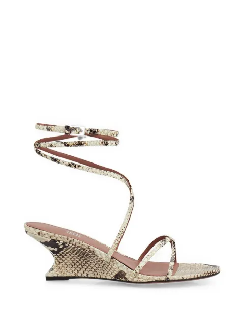 Paris Texas Nina lace-up wedge sandals Neutrals PX1943XPTTE