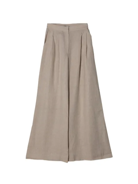 ANDRES OTALORA Ama Y Haz pleated trousers Neutrals SS261154