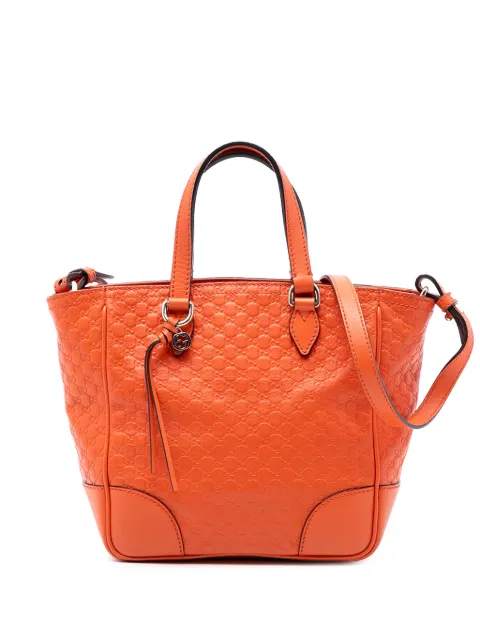 Gucci Pre-Owned 2016-2025 Small Microguccissima Bree satchel Orange 7AX7ZXOOOVT6I9DR