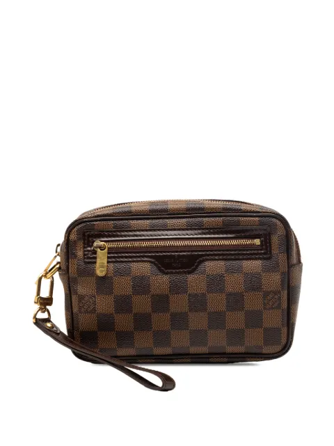 Louis Vuitton Pre-Owned 2011 Damier Ebene Pochette Billets Macao clutch bag Brown WLNU2KPBQWV1GWY8