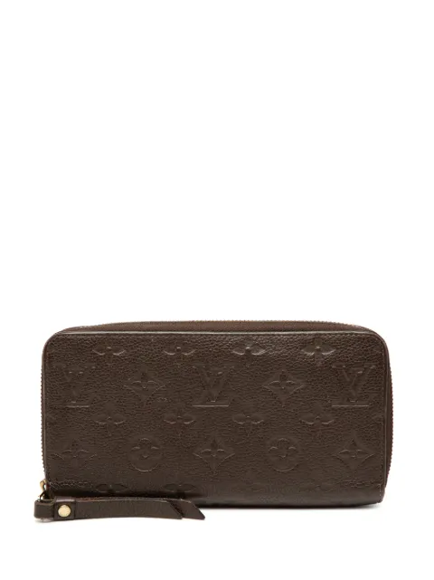 Louis Vuitton Pre-Owned 2015 Monogram Empreinte Zippy Wallet long wallets Brown 4F0PBF3MNZHB3ICH