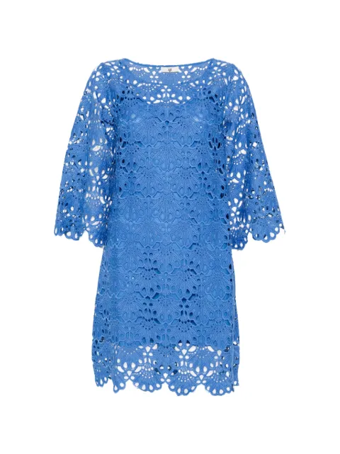 TWINSET guipure-lace scalloped dress Blue 261LM2CEE