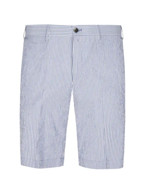 PT Torino button-fastening striped cotton shorts Blue CBBSKCZ00CL1SD83