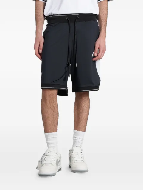 Off-White logo-print panelled shorts Black OMCI01AS26JER001