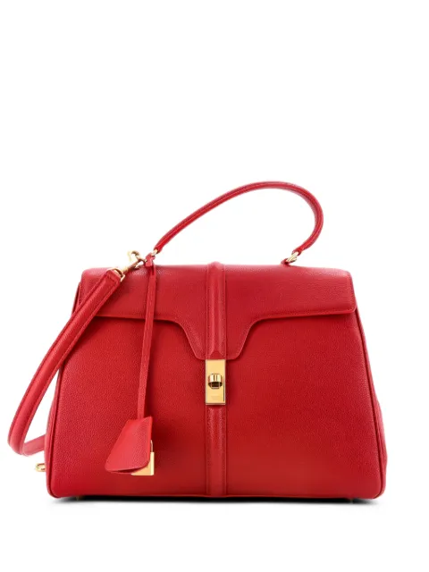 Celine Pre-Owned 16 Top Handle Bag Grained Calfskin Medium shoulder bag Red CAJXC0SVDE48QUVY