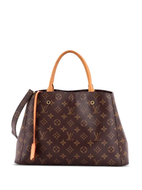 Louis Vuitton Pre-Owned Montaigne Handbag Monogram Canvas MM tote bag Brown MPB6KBDGMLNKYJT9