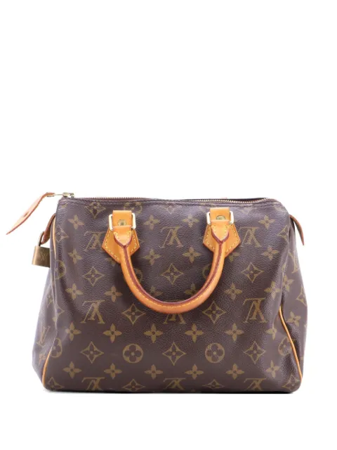 Louis Vuitton Pre-Owned Speedy Handbag Monogram Canvas 25 satchel Brown 079M8YI1DI99JPD1