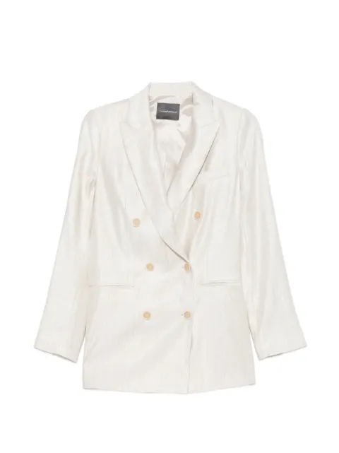 Lorena Antoniazzi double-breasted blazer Neutrals E2629GA29B4809