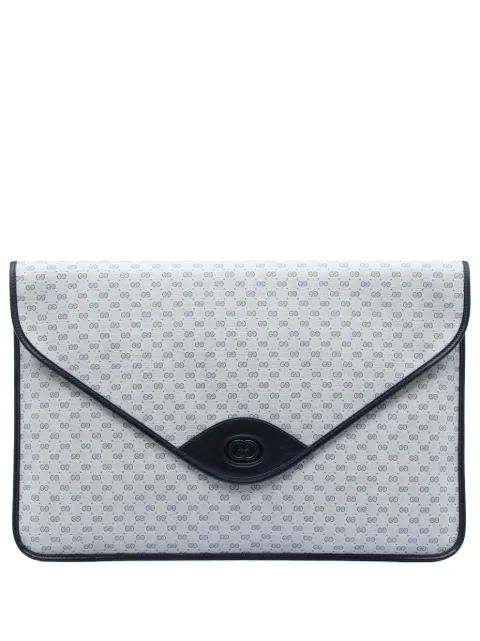 Gucci Pre-Owned 20th Century Micro GG Supreme clutch bag Grey CJJ8DL226ORI54C8
