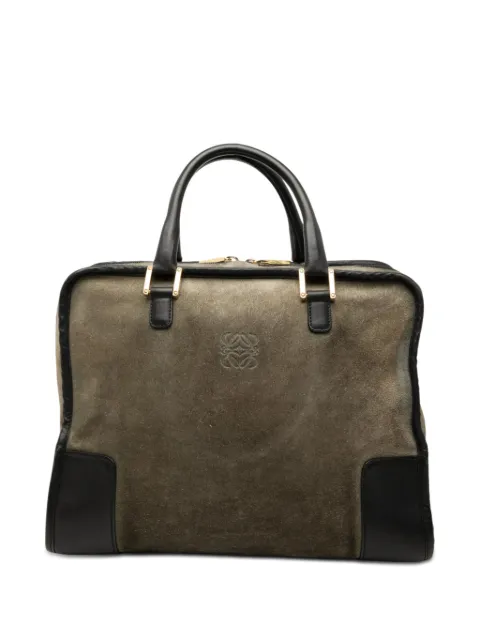 Loewe Pre-Owned 2011 Suede Amazona 32 handbag Green KBSQNHWVAYBNF28K