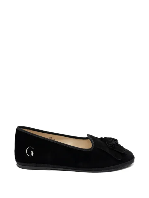 Gondolina Bigontina tassel-detail fringed loafers Black GPL06
