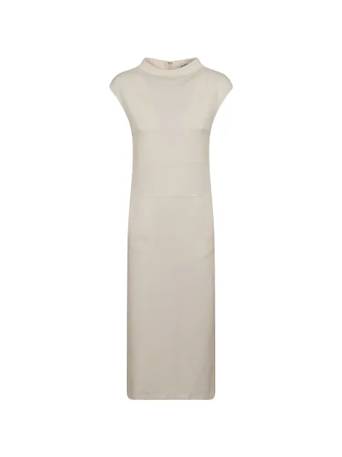Max Mara panelled cap-sleeve dress Neutrals 2611621058600