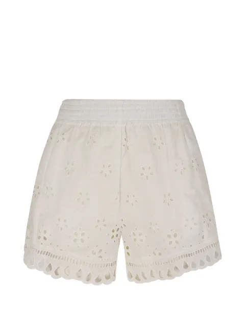 Ermanno Scervino broderie-anglaise scalloped-hem shorts Neutrals D484P605QYD