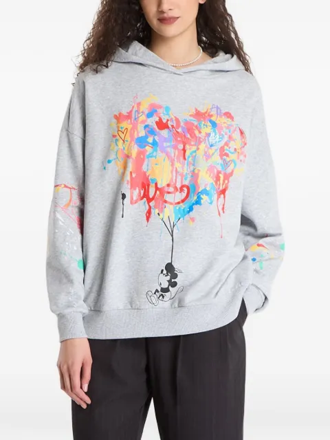 Desigual x Disney Mickey Mouse graphic-print hoodie Grey 26SWSK092042