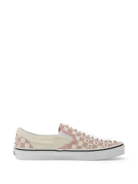 Vans Classic checkerboard stud-embellished slip-on sneakers Pink VN000D6YFPR1